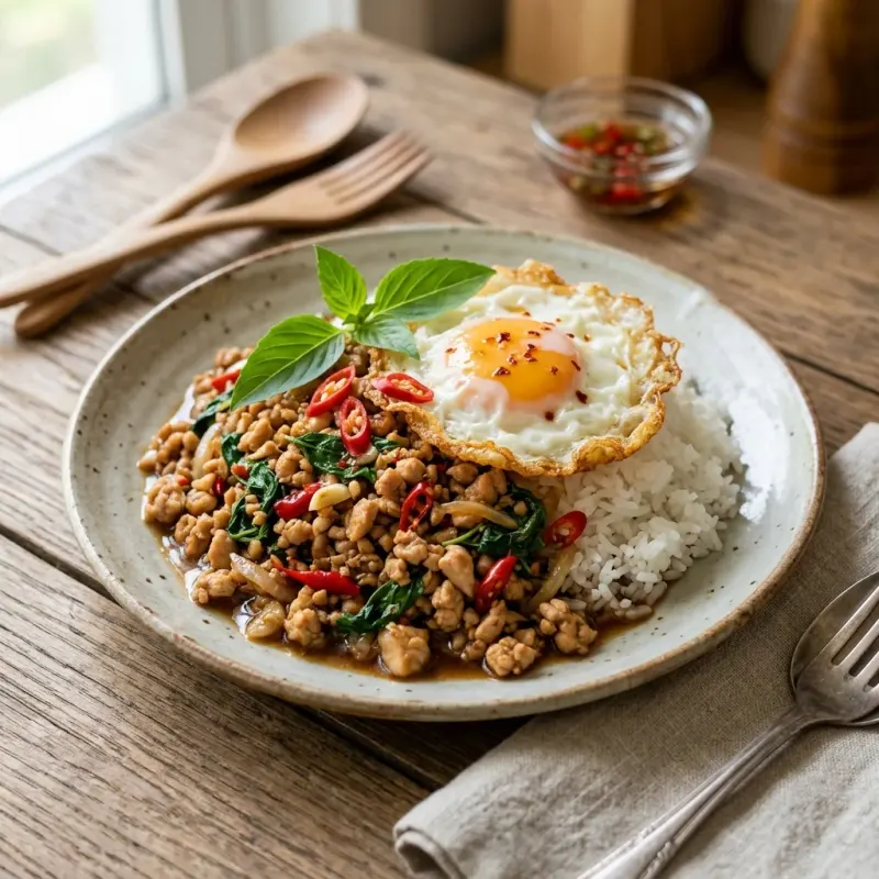 Thai Basil Chicken (Pad Kra Pao)