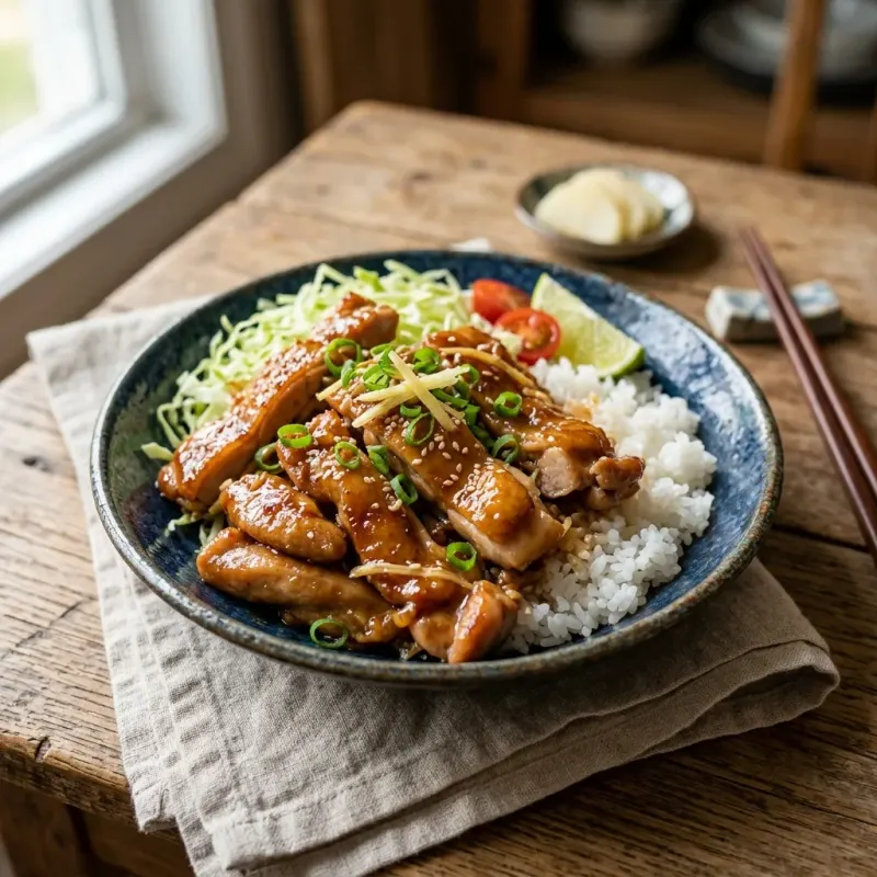 Honey-Ginger Chicken Shogayaki