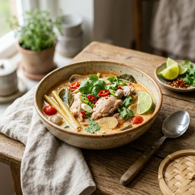 Thai Coconut Tamarind Chicken Soup