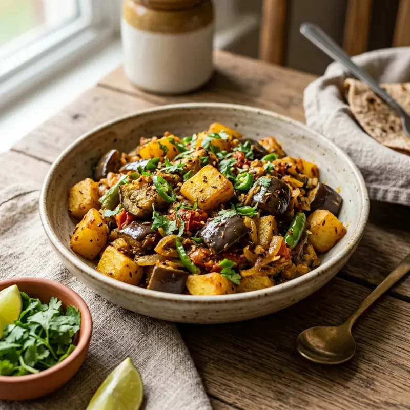 Sindhi Aloo Baingan Masala
