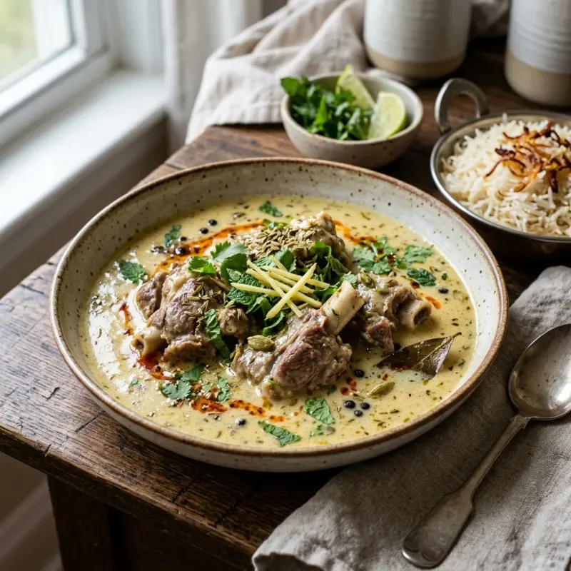 Kashmiri Spiced Yogurt Lamb Yakhni