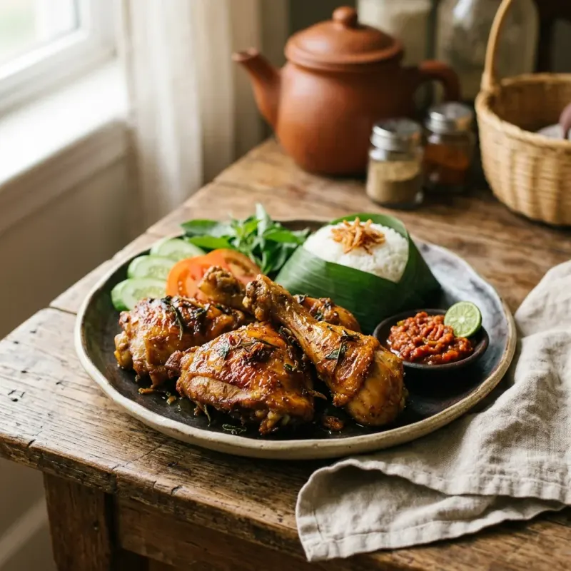 Ayam Goreng Kalasan (Indonesian Coconut-Braised Fried Chicken)