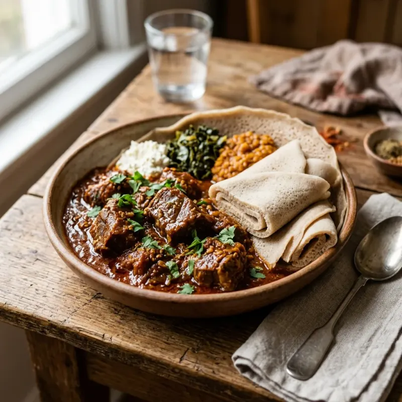 Ethiopian Berbere Beef Shank Stew With Fenugreek