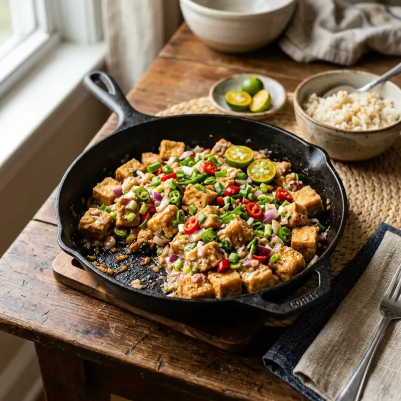 Sizzling Filipino Tofu Sisig