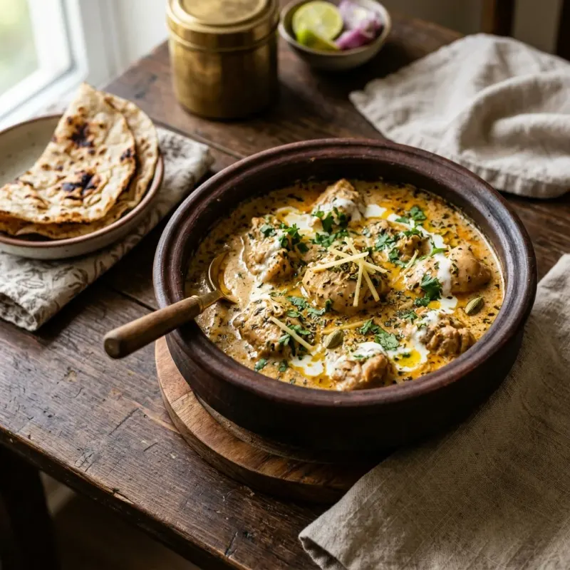 Punjabi Malai Chicken Handi
