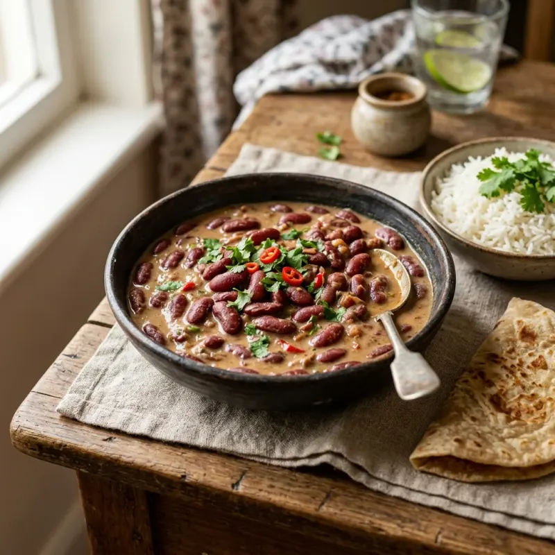 Swahili Maharagwe Red Kidney Beans In Coconut Sauce