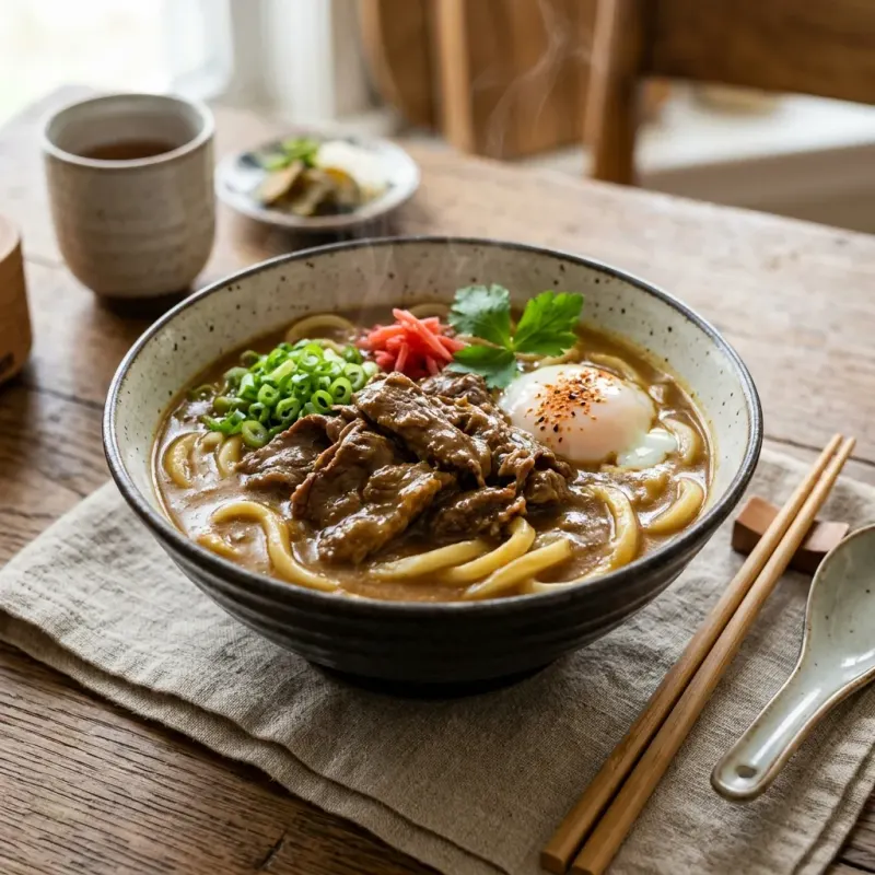 Creamy Japanese Curry Udon With Braised Beef