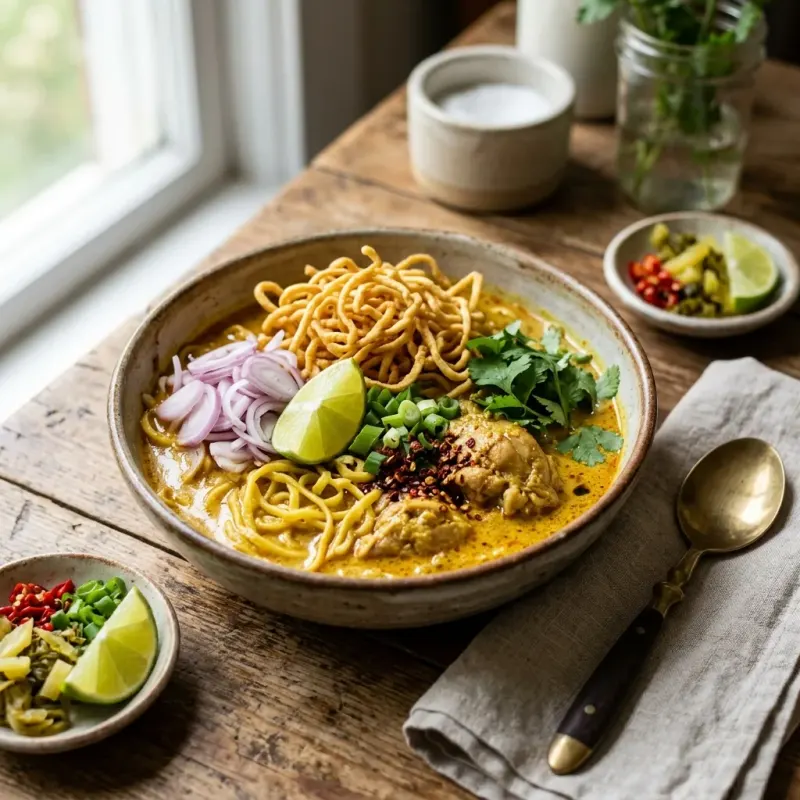Northern Thai Coconut Curry Noodles