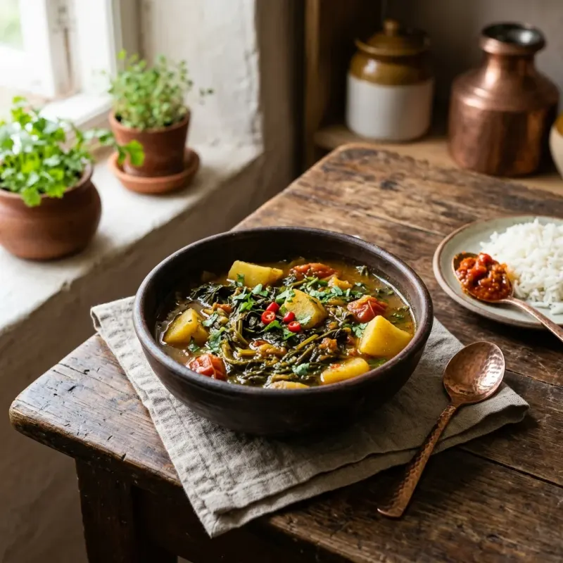 Himalayan Gundruk And Potato Stew
