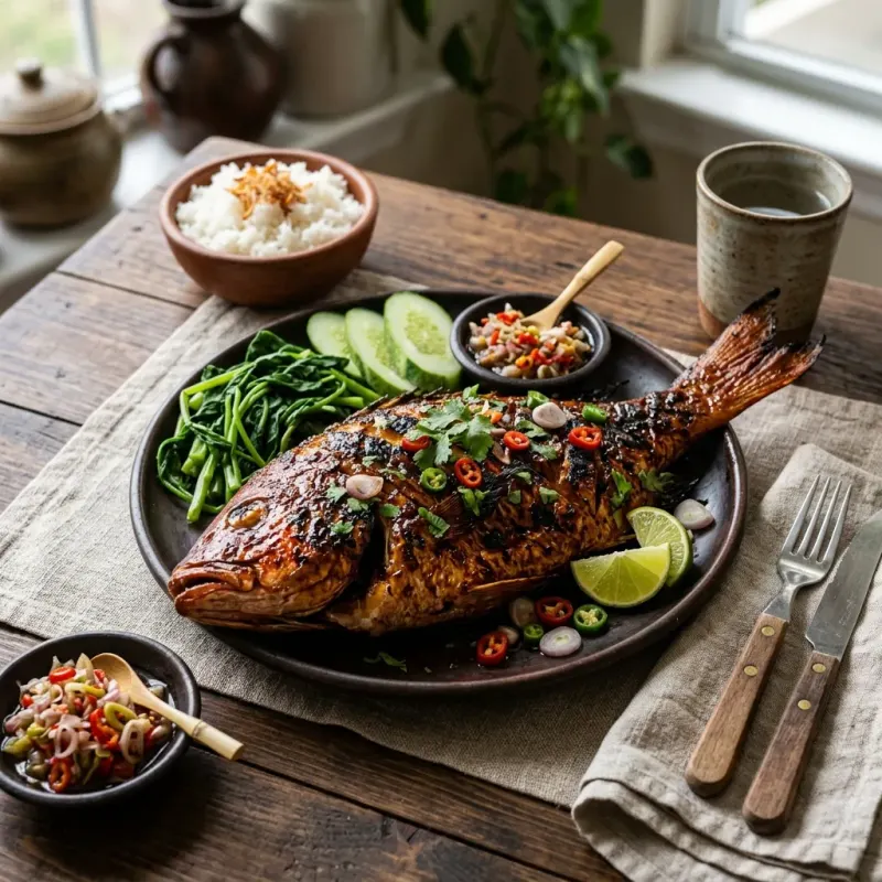 Ikan Bakar Jimbaran (Balinese Sweet-Spicy Glazed Fish)