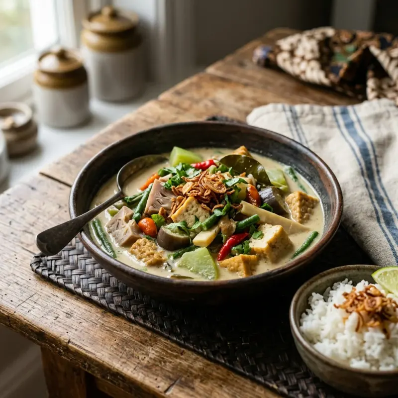 Sayur Lodeh (Sundanese Coconut Vegetable Stew)