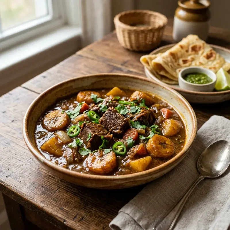 Somali Xawaash Braised Beef And Plantain Stew