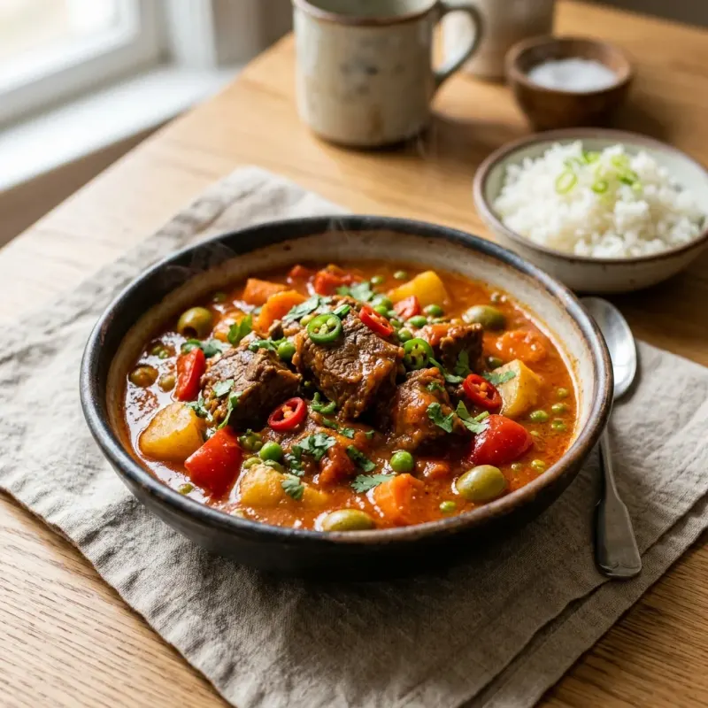 Filipino Beef Caldereta Stew