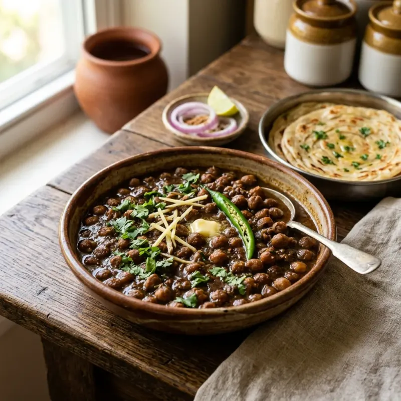 Amritsari Black Tea Infused Chickpea Curry