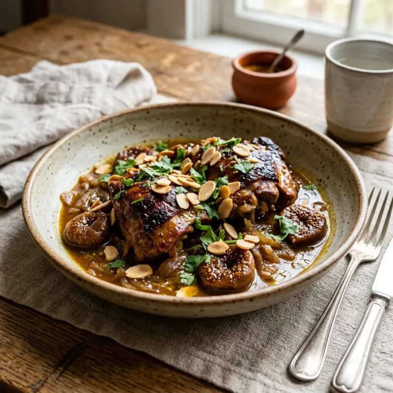 Moroccan Ras El Hanout Turkey Braise With Dried Figs
