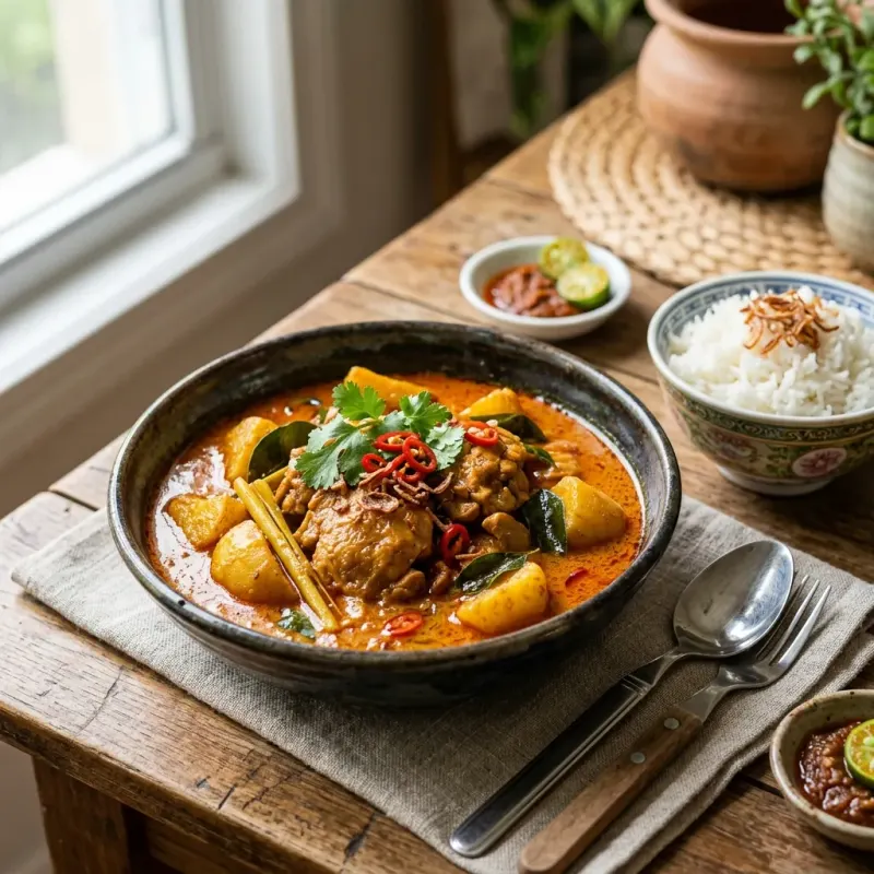 Kari Ayam Nyonya (Straits-Chinese Chicken & Potato Curry)