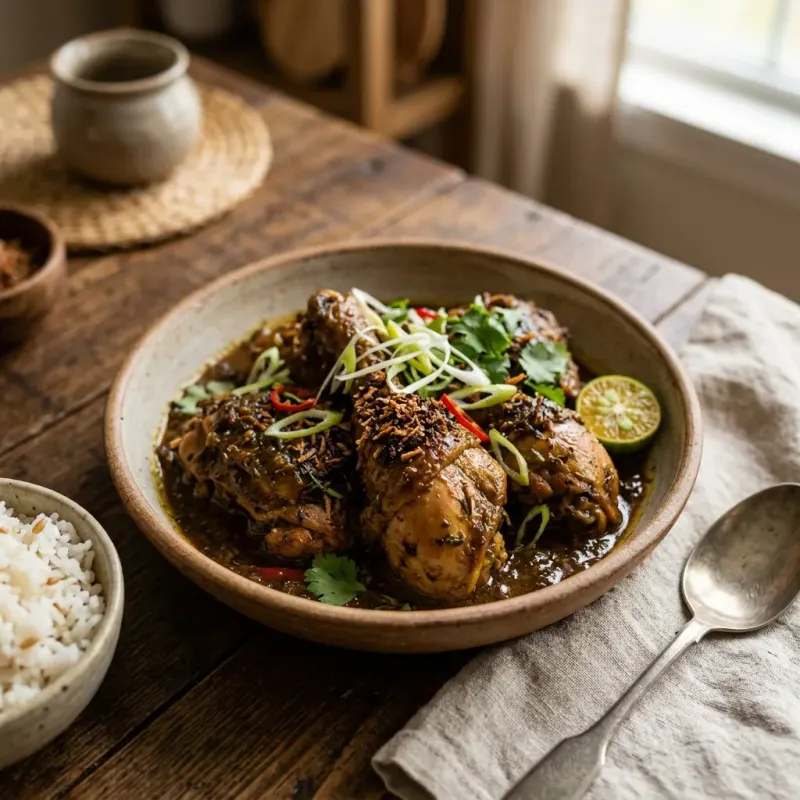 Southern Filipino Toasted Coconut Chicken