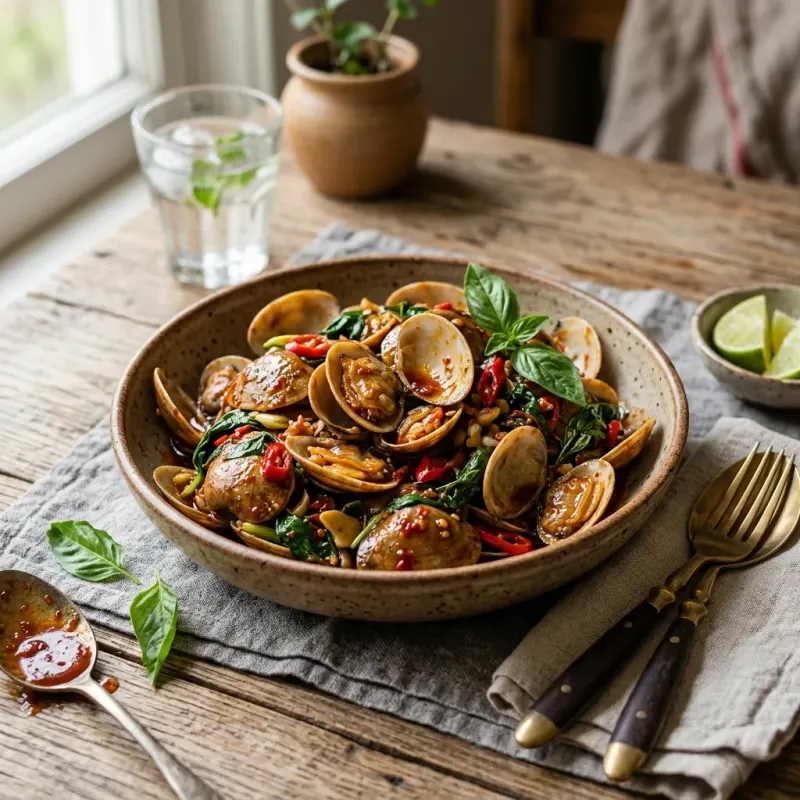 Thai Stir-Fried Clams With Sweet Chili Jam