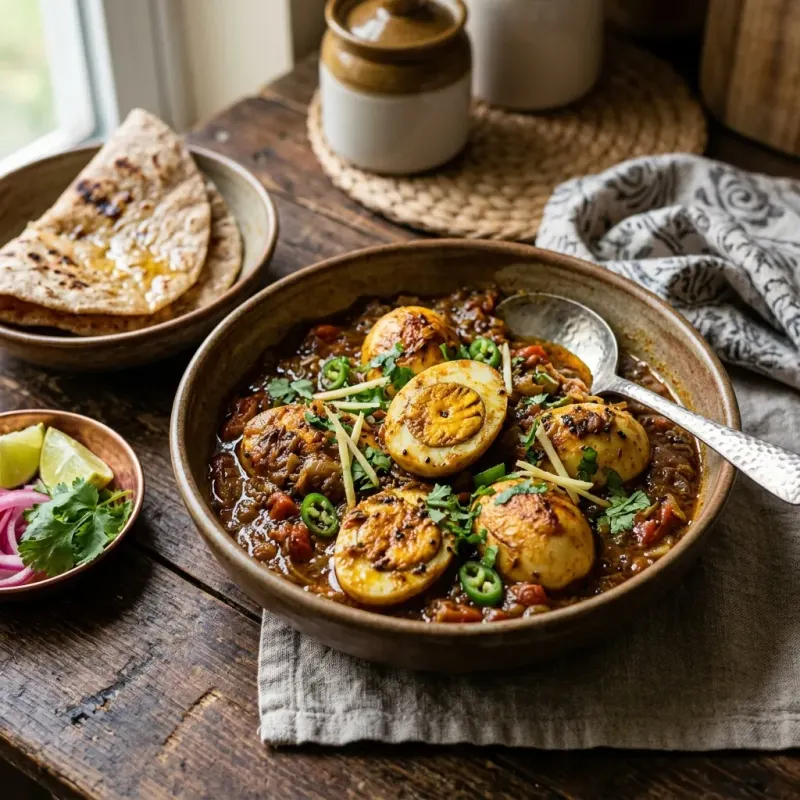 Rawalpindi Garlic And Mustard Seed Egg Curry
