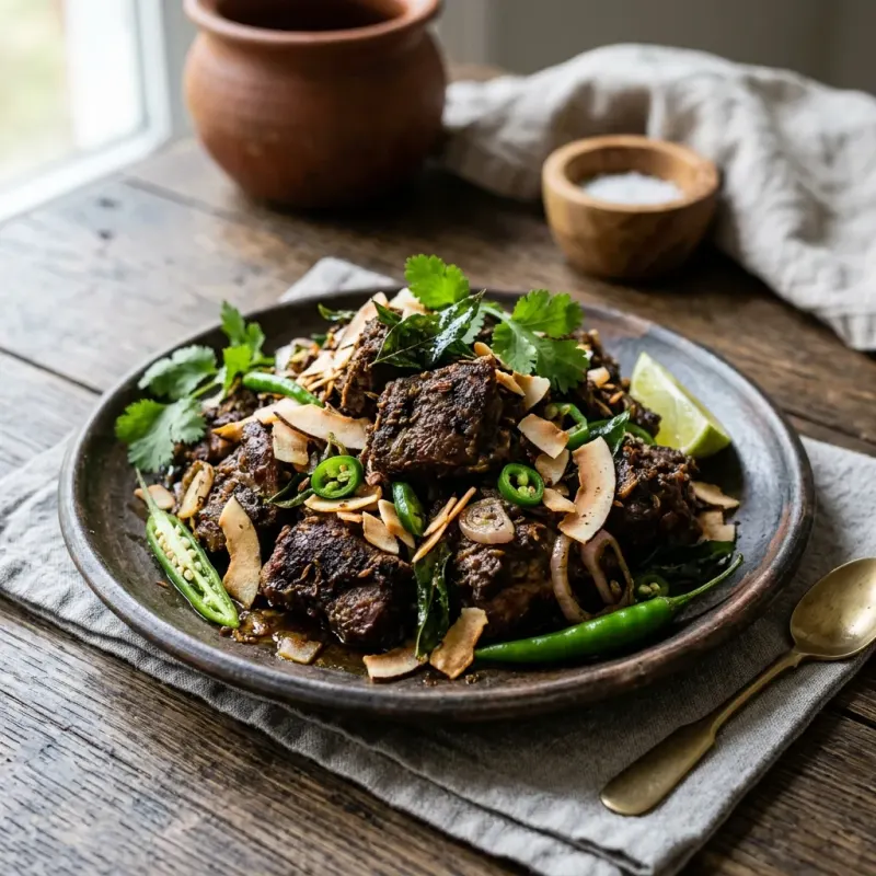 Sri Lankan Black Spiced Mutton Pan-Sear