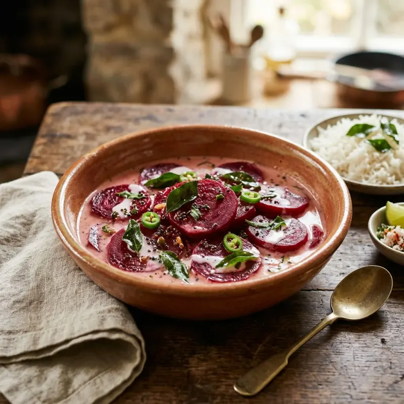 Sri Lankan Crimson Beetroot Coconut Stew